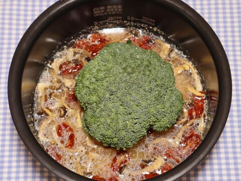嵐相葉マナブ☆乾燥野菜で丸ごとブロッコリー釜飯